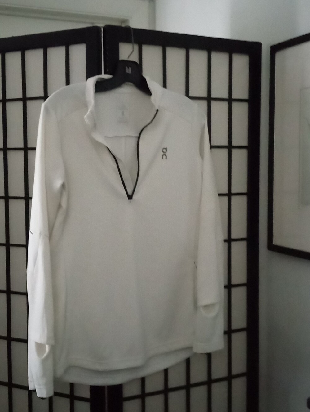 On Running White Womens Half-Zip Performance Pullover